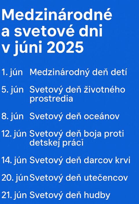 Medzinárodné a svetové dni v septembri 2025