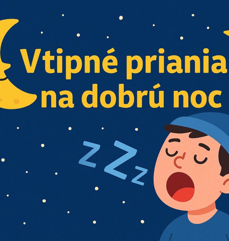 Vtipné priania na dobrú noc