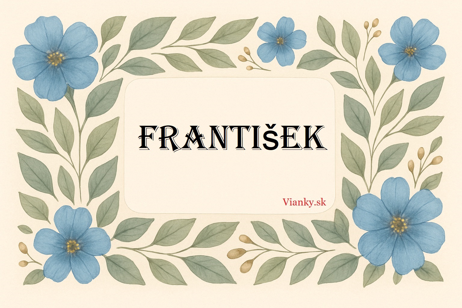 🌸 Gratulácia k meninám: František (4. október) 🌸