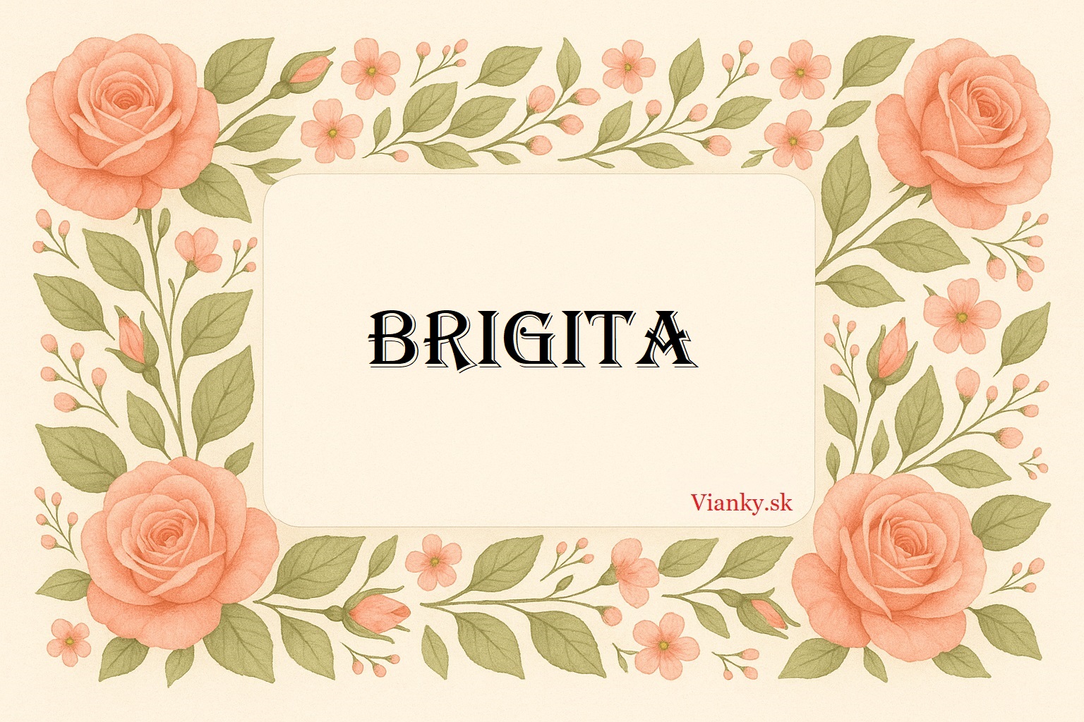 🌸🌺🌼 Gratulácia k meninám: Brigita (8. október) 🎉🌹✨