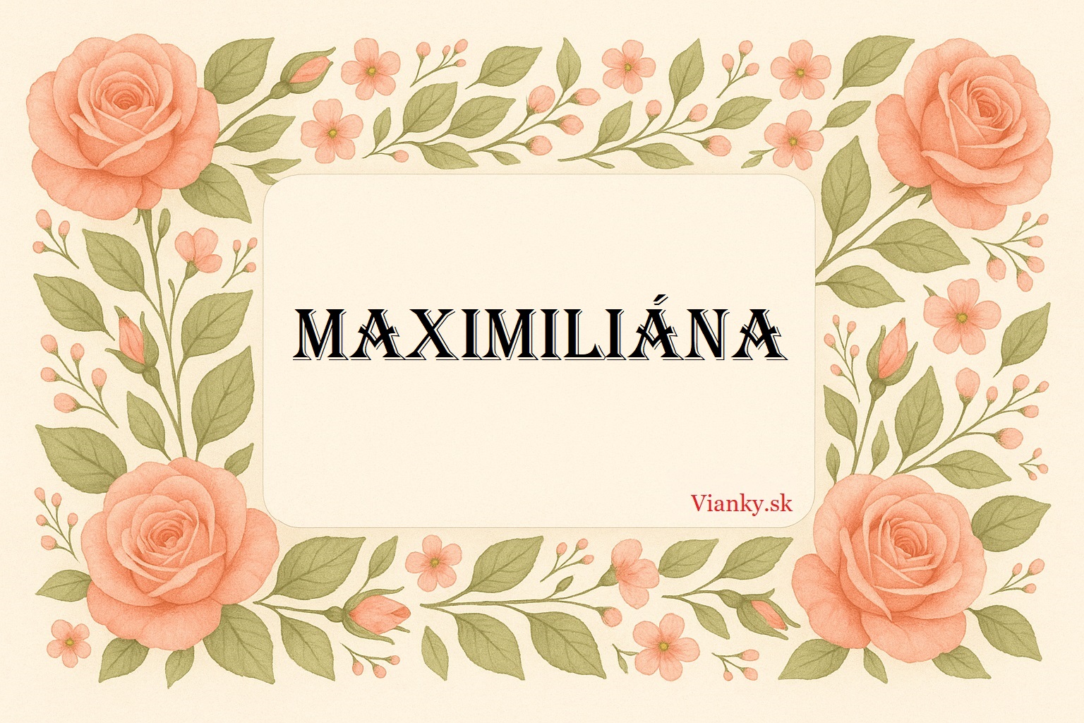 🌷 Gratulácia k meninám: Maximiliána (12. október) 🌷