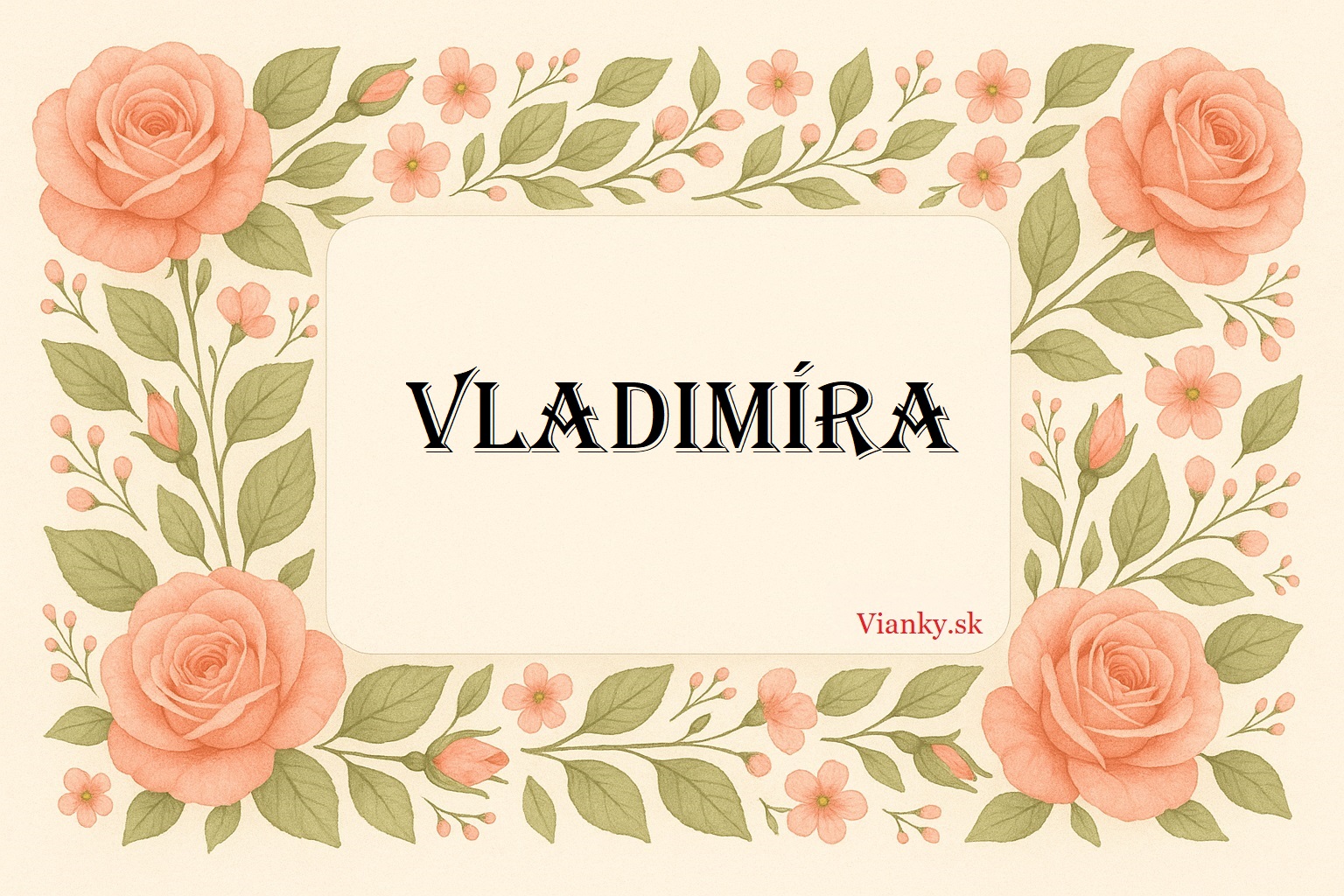 🌷 Gratulácia k meninám: Vladimíra (16. október) 🌷