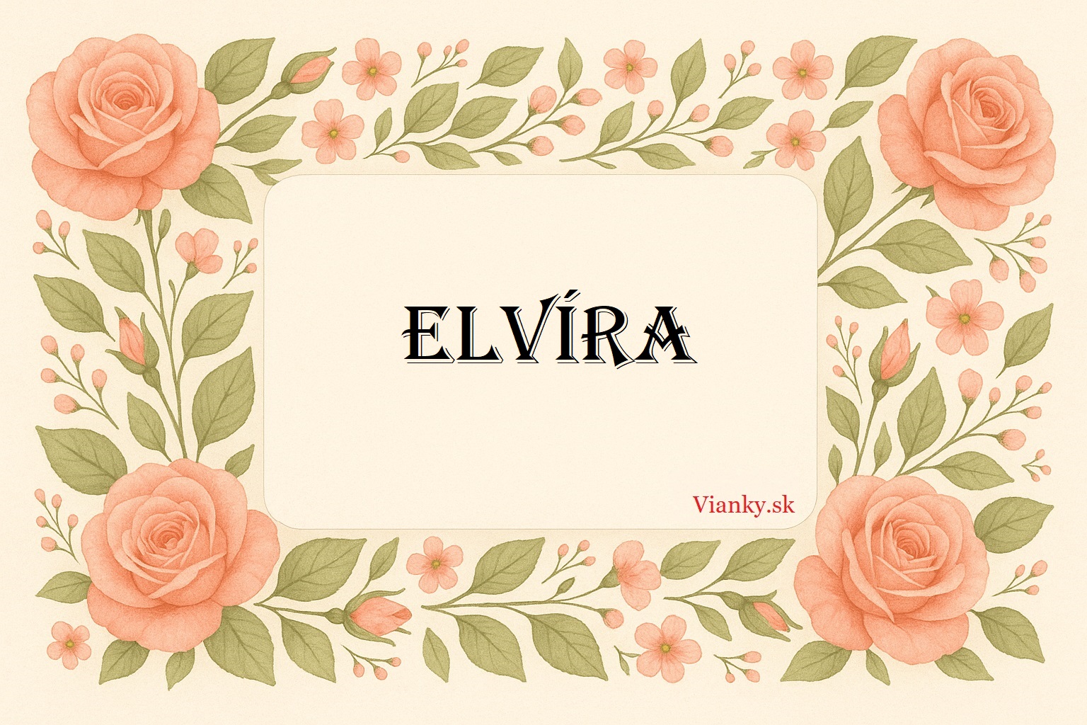 🌹 Gratulácia k meninám: Elvíra (21. november) 🌹