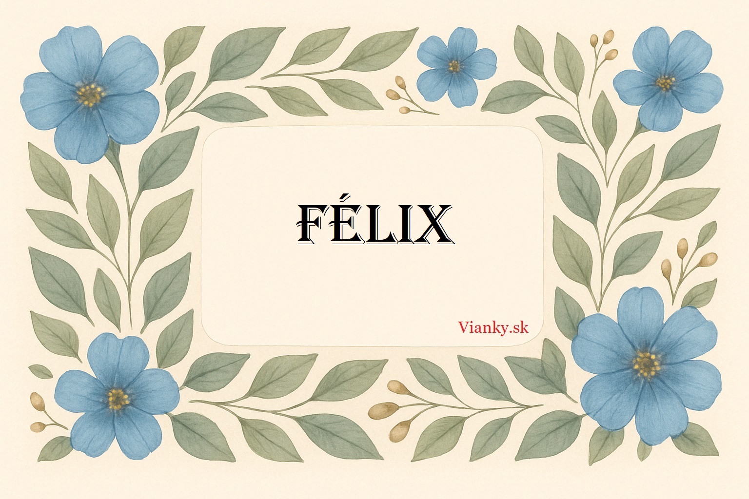 🦊 Gratulácia k meninám: Félix (20. november) 🦊