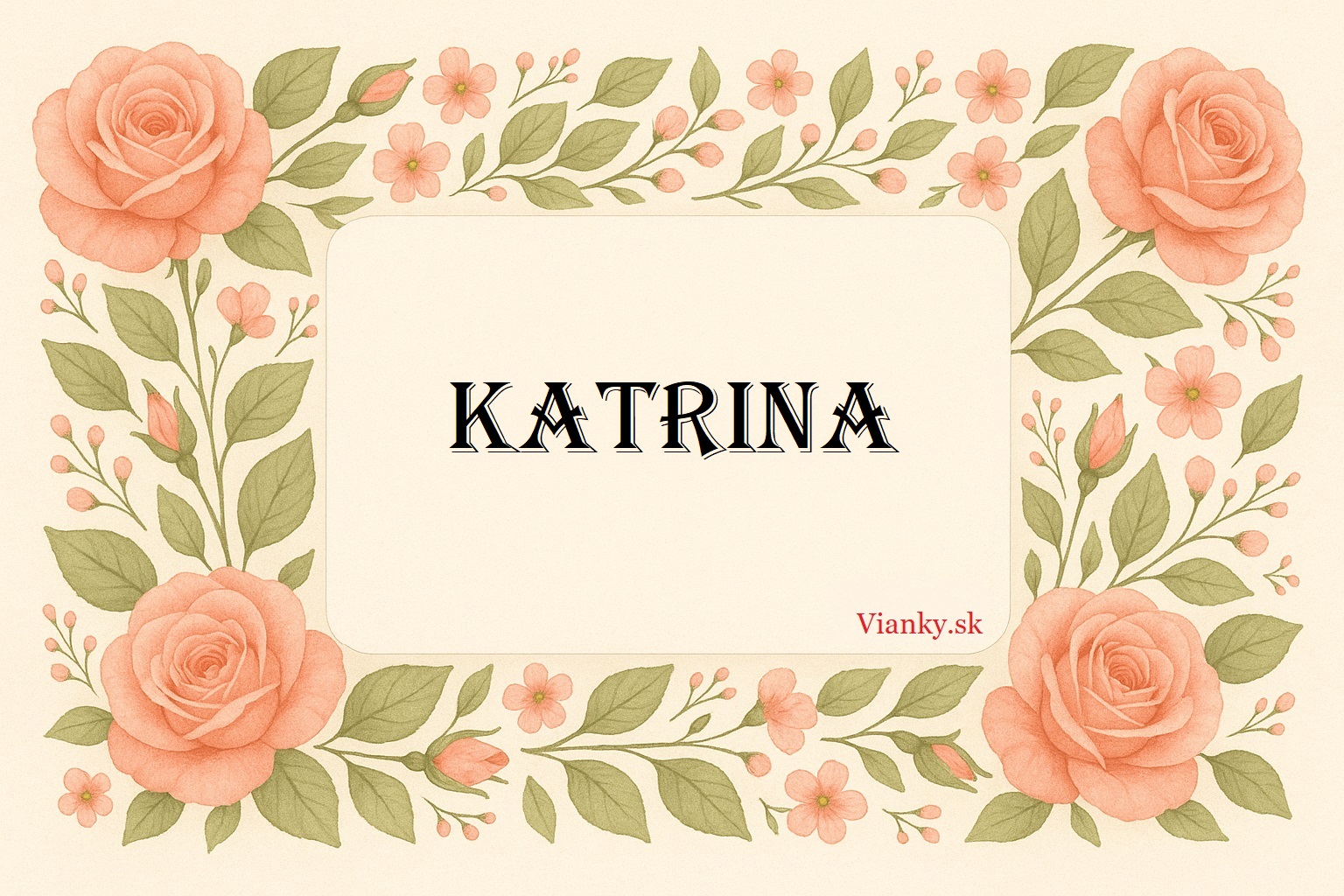 💙 Gratulácia k meninám: Katrina (25. november) 💙