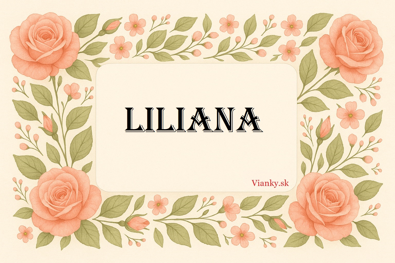 🌸 Gratulácia k meninám: Liliana (19. november) 🌸