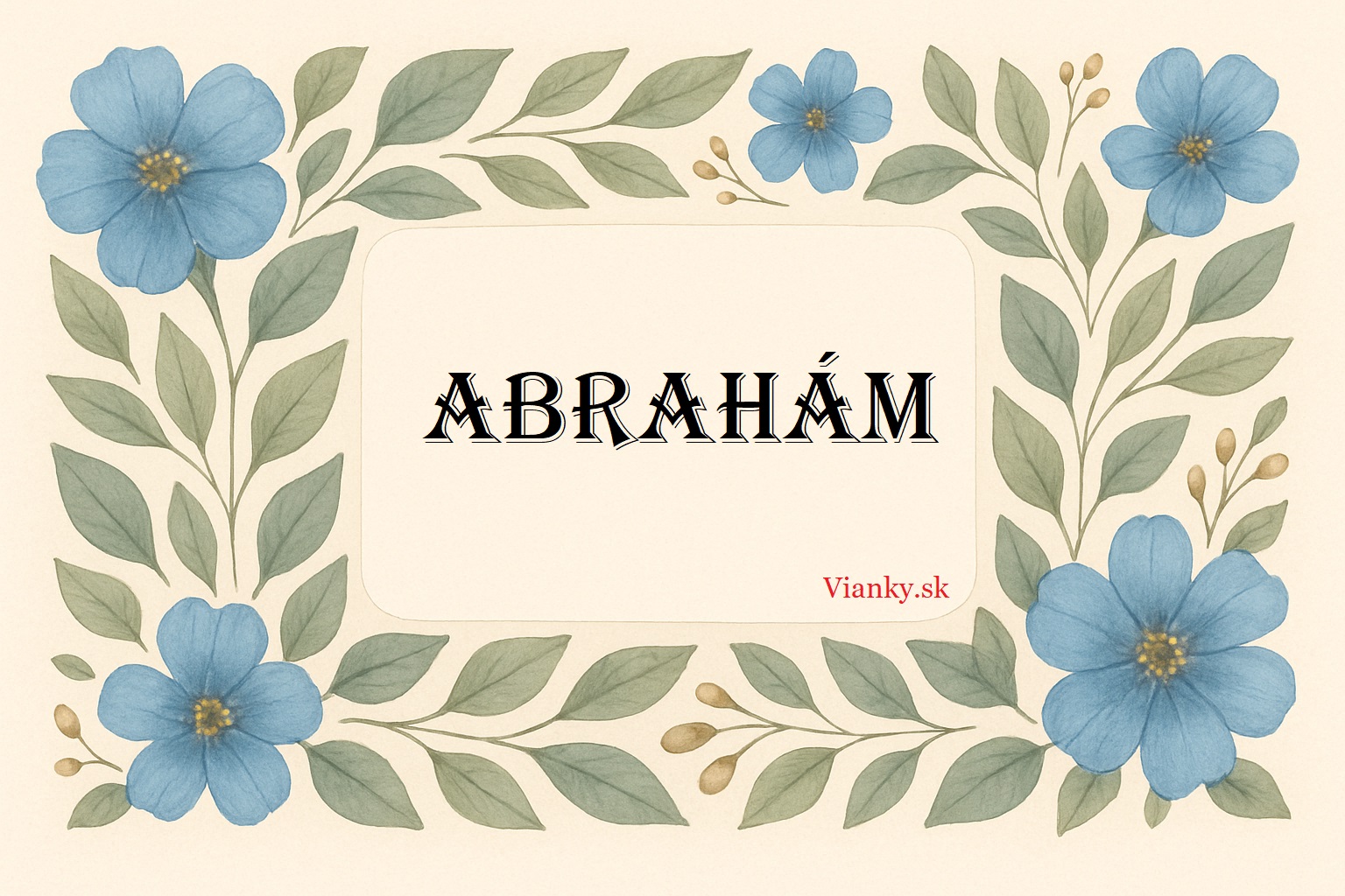 🌟📜 Gratulácia k meninám: Abrahám (19. december) 📜🌟