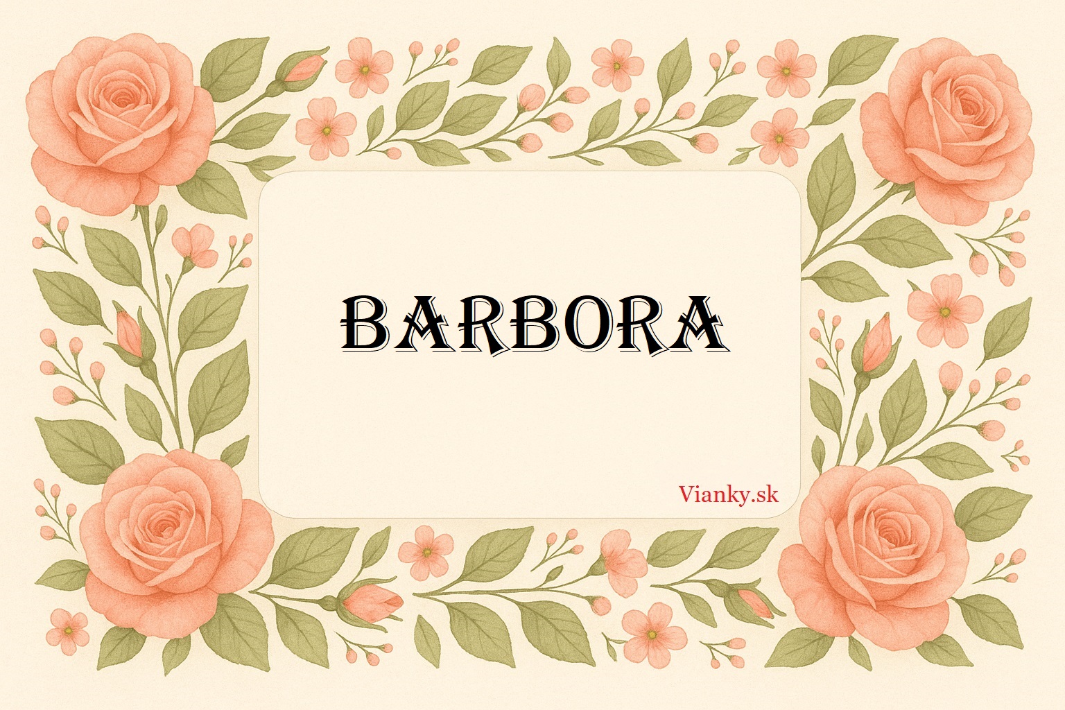 🌹 Gratulácia k meninám: Barbora (4. december) 🌹