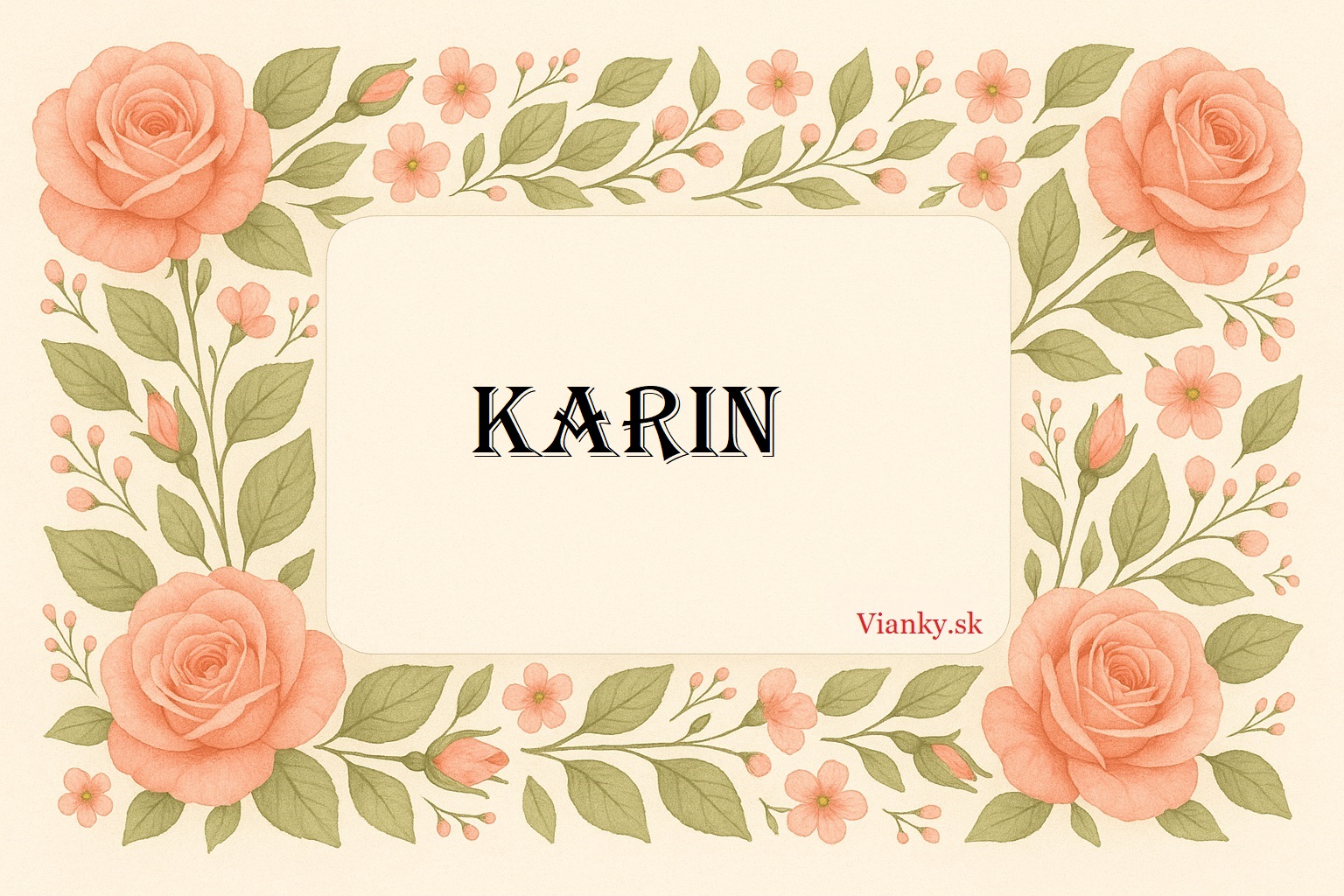 ✨🌸 Gratulácia k meninám: Karin (2. január) 🌸✨