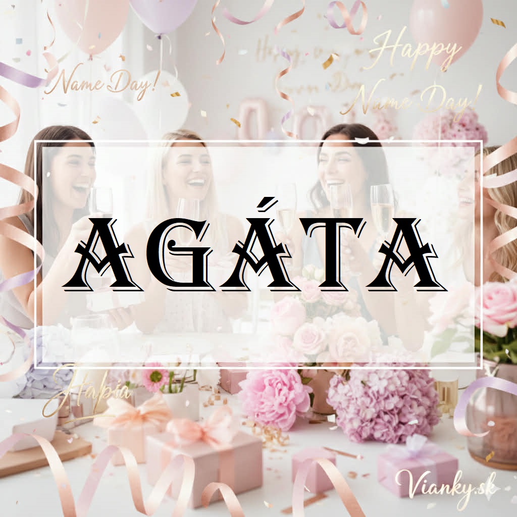 🌸✨ Gratulácia k meninám: Agáta (5. február) ✨🌸