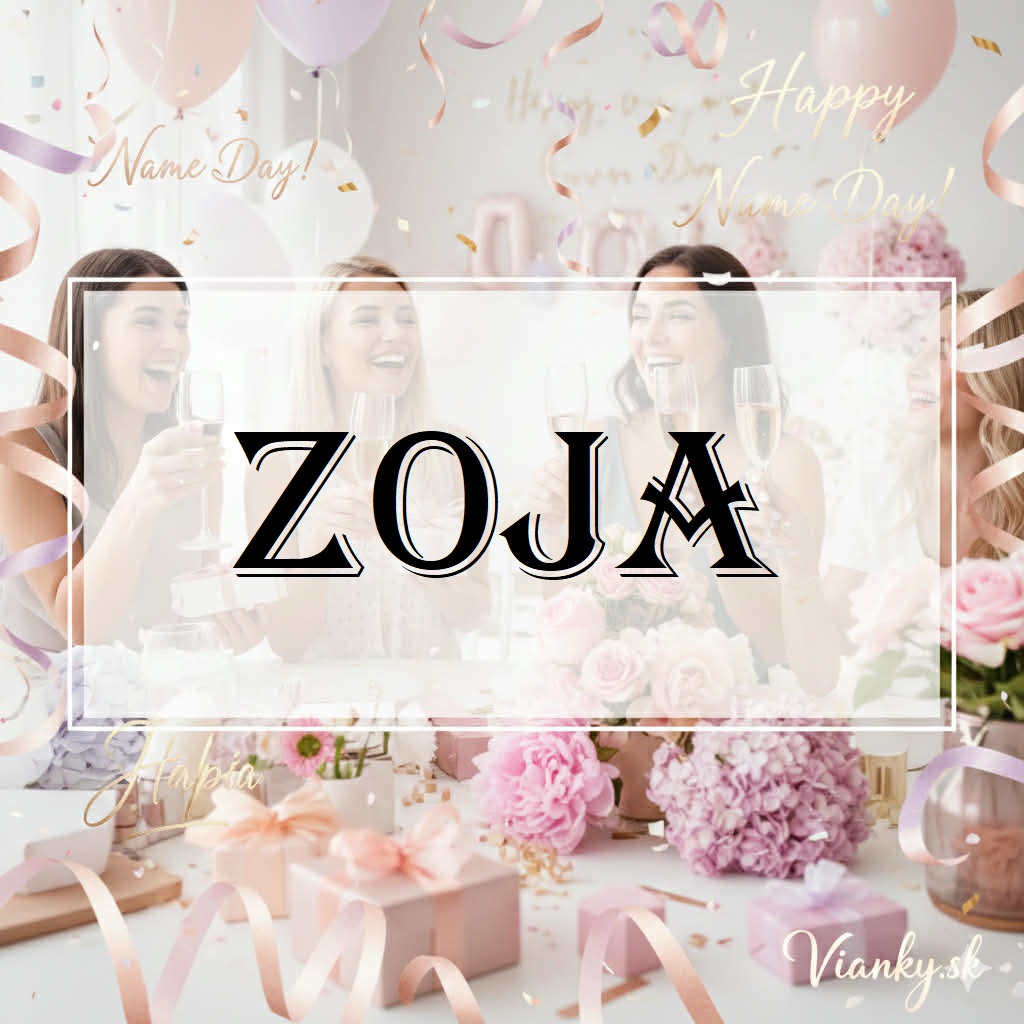 👉 ✨ Gratulácia k meninám: Zoja (8.2.) ✨