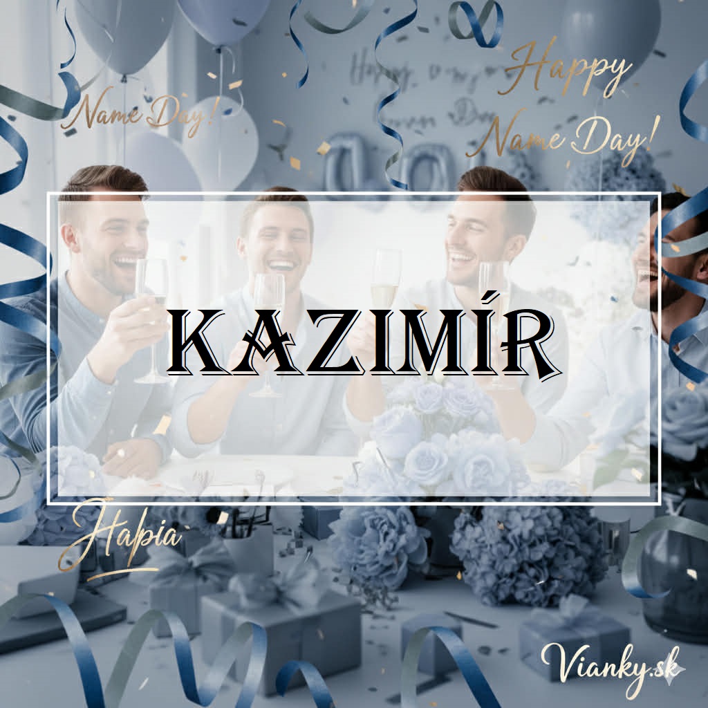 👉 ✨ Gratulácia k meninám: Kazimír (4. marec) ✨