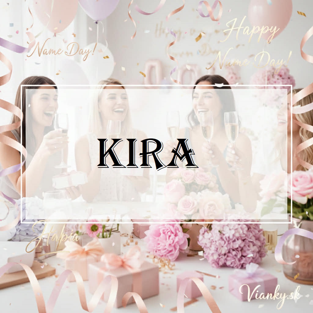 👉 ✨ Gratulácia k meninám: Kira (13. marec) ✨