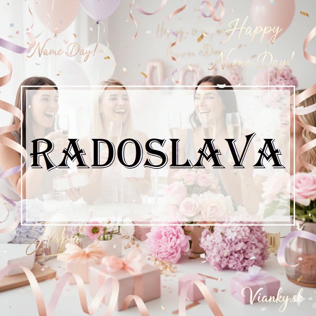 👉 ✨ Gratulácia k meninám: Radoslava (6. marec) ✨